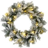 Mini božićno drvce 45 cm 125 LED lampica Topla bijela PVC i PE - Bijela 45 cm s LED svjetlima | shoptok.hr