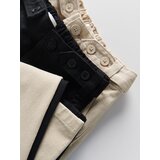 Reserved - Pamučne hlače s gumbima - crno | shoptok.hr