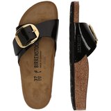 Birkenstock Natikače s potpeticom 'Madrid Big Buckle' zlatna / crna | shoptok.hr