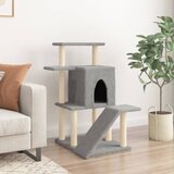  Penjalica za mačke sa stupovima za grebanje svjetlosiva 97 cm | shoptok.hr