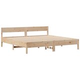 vidaXL Knjižna postelja brez vzmetnice 180x200 cm trdna borovina | Shoptok.si