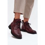 VINCEZA Insulated Leather Women's Boots Low Heel | shoptok.hr