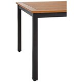 Ambia Garden VRTNA MIZA les, kovina črna, barva tikovine | Shoptok.si