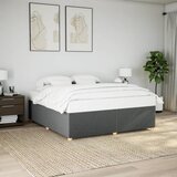 Okvir za krevet bez madraca tamnosivi 200x200 cm od tkanine | shoptok.hr