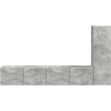  Set TV komoda Zidne 2 pcs Betonski sivi Konstruirano drvo | shoptok.hr