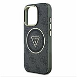 Guess IML 4G Glitter and Triangle Logo MagSafe Zadní Kryt pro iPhone 16 Pro Black Ovitek za telefon Vijolična | Shoptok.si