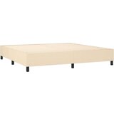  S oprugama i madracem krem 200 x 200 cm od tkanine | shoptok.hr