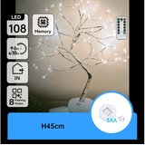 Aigostar LED božićna dekoracija 108xLED/3xAA/8 funkcija 45cm hladna bela | Eponuda.com