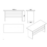 Hanah home set kancelarijskog nameštaja VO14 ba