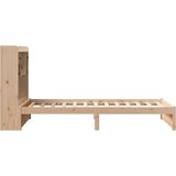 vidaXL Krevet s regalom za knjige bez madraca 75x190 cm borovina | shoptok.hr