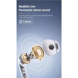 Swissten slušalice Bluetooth, In-earANC, 28h, HandsFree, deep Bass, bijele FOCUS | shoptok.hr