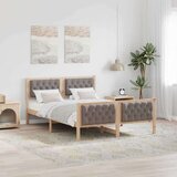  Konstrukcija postelje Taupe 140 x 200 cm Masivno borovo les, (5000084486) | Shoptok.si