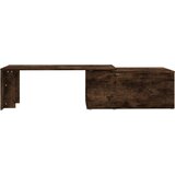  Klubska mizica dimljeni hrast 150x50x35 cm inženirski les, (20602475) | Shoptok.si