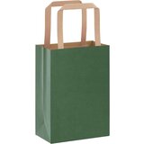  Papirnate vrećice 50 kom s ručkama zelene 15x8x21 cm | shoptok.hr