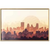  Plakat - City Heat 60x40 Zlatni okvir | shoptok.hr