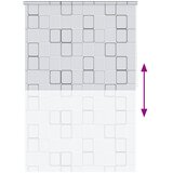  Roleta za tuš 160 x 240 cm s uzorkom kvadrata | shoptok.hr