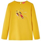  Dječja majica dugih rukava tamna oker boja 104 | shoptok.hr