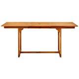  Vrtni blagovaonski stol (120-170) x 80 x 75 cm od drva bagrema | shoptok.hr