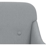  Fotelja svjetlosiva 63 x 76 x 80 cm od tkanine | Eponuda.com