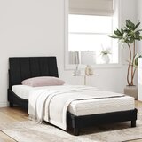  Krevet s madracem Hanko crni 90x200 cm baršunasti | shoptok.hr