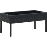  Vrtni stol crni 75 x 40 x 37 cm od poliratana | shoptok.hr