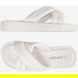 Shelvt White women's platform flip-flops | Shoptok.si
