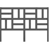  Uzglavlje za krevet sivo 126 x 4 x 104 cm od masivne borovine | Eponuda.com