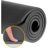 Rebel ACTIVE Strunjača prostirka za jogu, pilates i fitnes 190x100cm debljina 1,5cm NBR crna boja RBA-3155-BK | Eponuda.com