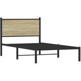  Metalni okvir kreveta bez madraca boja hrasta sonome 107x203 cm | shoptok.hr
