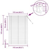 vidaXL Zavjesa za prozor sa zavjesama Ostalo Crna 80 x 130 cm Aluminij | shoptok.hr