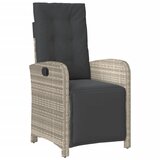  5-dijelni vrtni blagovaonski set od poliratana s jastucima sivi Siva Dužina stola 80 cm | shoptok.hr