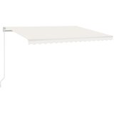 Tenda na ručno uvlačenje s LED svjetlom 450 x 300 cm krem | shoptok.hr