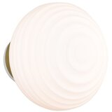 REALITY Bijela staklena LED zidna lampa s USB ø 15,5 cm Earl – | shoptok.hr