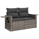  8-dijelni set vrtnih sofa od poliratana s jastucima sivi | shoptok.hr