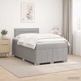  Boxspring krevet s madracem Svjetlosiva 120 x 190 cm Tkanina | shoptok.hr