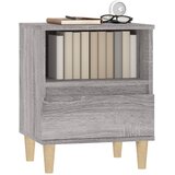  Noćni ormarići 2 kom boja dimljenog smeđi 40x35x50 cm | shoptok.hr