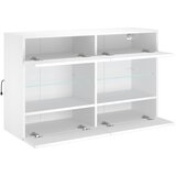  Zidni TV ormarić s LED svjetlima bijeli 98,5x30x60,5 cm | Eponuda.com