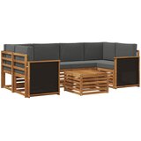  Set vanjskih sofa 7 kom. Prirodna i antracit | shoptok.hr