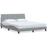 Maison Chic Posteljni okvir - Dvoposteljna postelja - Zakonska postelja brez vzmetnice svetlo siv 160x200 cm blago-J4115, (21776847) | Shoptok.si