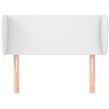  Uzglavlje s ušima bijelo 83x23x78/88 cm od umjetne kože | shoptok.hr