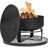 COOKKING Vrtno kurišče VIKING XXL - 80 cm + pokrov + kamniti podstavek | Shoptok.si