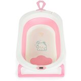 Cangaroo sklopiva kadica za bebe sa digitalnim termometrom Terra - Pink | ePonuda.com