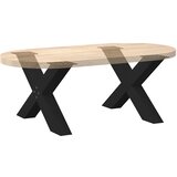  Noge za klub stolić u obliku slova X, 2 kom, crne, 70 x (42-43) cm, čelik | shoptok.hr