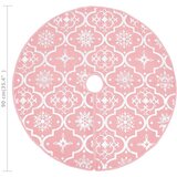  Luksuzna podloga za božićno drvce s čarapom ružičasta 90 cm | shoptok.hr