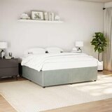  Okvir za krevet bez madraca svjetlosivi 200 x 200 cm baršunasti | shoptok.hr