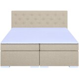 MID.YOU BOXSPRING POSTELJA 180 cm x 200 cm , tekstil, leseni material bež | Shoptok.si