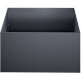  Vrtna saksija 2 kom. Antracit 40 x 40 x 30 cm Čelična vrata | shoptok.hr