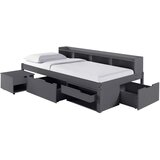 MID.YOU POSTELJA S PREDALOM 90 cm x 200 cm , antracit | Shoptok.si