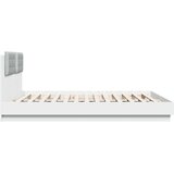  Okvir kreveta s uzglavljem i LED svjetlima bijeli 200 x 200 cm | Eponuda.com