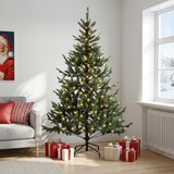  Umjetno božićno drvce s nogom 210 cm 300 LED lampica | shoptok.hr